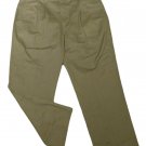 Mens Green DOCKERS Classic Fit Pleated Casual Pants 42 X 30 3/4 100% Cotton