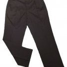 Mens Black NAUTICA Pleated Dress Pants 36 X 31 1/2 100% Wool