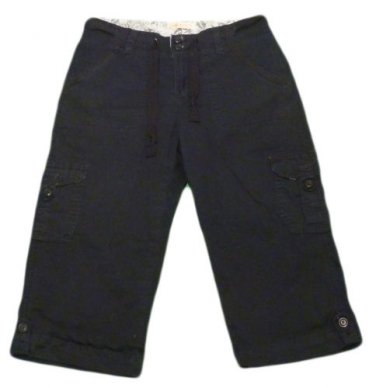 Womens Blue LEE One True Fit Lower On The Waist Capris 4