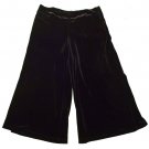 Womens Black LARRY LEVINE Stretch Pants Capris 6