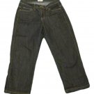 Womens Blue LEE Lower On The Waist Denim Capris 6M