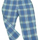 Womens Blue Green TALBOTS Stretch Capris 6