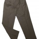 Mens Gray ROUNDTREE & YORKE Pleated Dress Pants 34 X 31 1/2 Polyester Blend