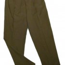 Mens Green PRONTO UOMO Pleated Dress Pants 34 x 36 100% Wool
