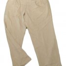 Mens Tan CHAPS RALPH LAUREN Pleated Dress Pants 36 X 28 1/2 Rayon Blend