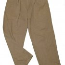 Mens Green DOCKERS Pleated Casual Pants 36 X 29 1/2 Cotton Blend