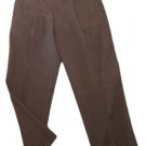Mens Gray Green VANETTI Pleated Dress Pants 33 X 29 3/4 100% Polyester