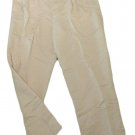 Mens Tan PERRY ELLIS Pleated Dress Pants 36 X 29 3/4