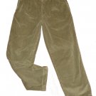 Mens Green TOMMY HILFIGER Pleated Corduroy Pants 36 X 31 1/2 Cotton Blend