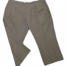 Mens Gray HABAND Pleated Dress Pants 46 X 25