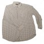 Mens Blue Yellow White ALAN FLUSSER Golf Style Button Down Shirt XL 100% Cotton