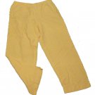 Womens Yellow EMMA JAMES LIZ CLAIBORNE Casual Pants 12P