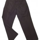 Mens Black CALVIN KLEIN KHAKIS Pleated Casual Pants 35 X 30 3/4 100% Cotton