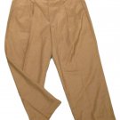 Mens Brown PROFILO Pleated Dress Pants 38 X 26 1/4 100% Wool