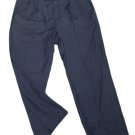 Mens Blue ALAN FLUSSER Pleated Dress Pants 40 X 28 1/2 Polyester Blend