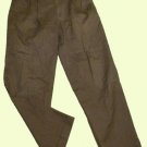 Mens Gray AXIST Pleated Casual Dress Pants 33 X 30 1/2 Cotton Blend