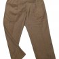 Mens Brown Maroon ALAN FLUSSER Pleated Dress Pants 38 X 29 1/4 100% Wool