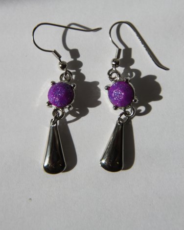 Fushia Glitter Dangle