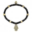 Hamsa Hand of Fatima Evil Eye Charm Kabbalah Rosary-Style Mala Stretch Bracelet Hamsa Hand of Fatima Evil Eye Charm Kabbalah Rosary-Style Mala Stretch Bracelet