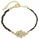 Hamsa Hand of Fatima Jewish Kabbalah Evil Eye Luck Charm Cubic Zirconia Bracelet Hamsa Hand of Fatima Jewish Kabbalah Evil Eye Luck Charm Cubic Zirconia Bracelet