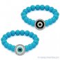 Evil Eye Bead Turkish Nazar Greek Hamsa Kabbalah Charm Beaded Stretch Bracelet