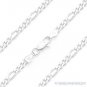 Solid .925 Italy Sterling Silver 3mm Gauge 80 Figaro Link Italian Chain Necklace