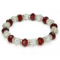 Faceted Austrian Czech Crystal Beaded Stretch Fashion Bracelet - Costume Jewelry
