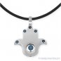 Evil Eye Jewish Hamsa Charm Hand of God Fatima Stainless Steel Pendant Necklace
