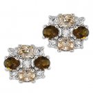 Sterling Silver Studs Cubic Zirconia CZ Crystal Stud Earrings Fashion Jewelry