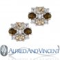 Sterling Silver Studs Cubic Zirconia CZ Crystal Stud Earrings Fashion Jewelry
