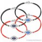 Evil Eye Bead Turkish Nazar Greek Kabbalah Hamsa Charm Sterling Silver Bracelet