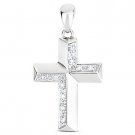 0.04ct Diamond Cross Charm Crucifix Pendant Necklace in 14k Yellow or White Gold 0.04ct Diamond Cross Charm Crucifix Pendant Necklace in 14k Yellow or White Gold
