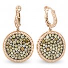 3.27ct Fancy & White Diamond Dangling Drop Earrings Two-tone 14k Rose Black Gold 3.27ct Fancy & White Diamond Dangling Drop Earrings Two-tone 14k Rose Black Gold