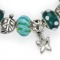 Evil Eye Amulet Luck Charm European Glass Bead Greek Beaded Lampwork Bracelet