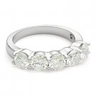 2.50ct Charles & Colvard Round Cut Moissanite Anniversary Wedding Band 14k Gold 2.50ct Charles & Colvard Round Cut Moissanite Anniversary Wedding Band 14k Gold