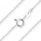 925 Sterling Silver 1mm Thin Cable Link Italy Italian Chain Necklace 16 18 20 22 925 Sterling Silver 1mm Thin Cable Link Italy Italian Chain Necklace 16 18 20 22