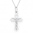 Botonnee Cross Jesus Pendant Christian Crucifix Necklace 925 Sterling Silver Botonnee Cross Jesus Pendant Christian Crucifix Necklace 925 Sterling Silver