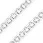 Solid .925 Italy Sterling Silver Bismark / Bizmark Link Italian Chain Necklace