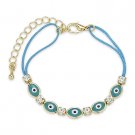 Evil Eye Turkish Nazar Greek Luck Charm Cubic Zirconia Crystal Strand Bracelet Evil Eye Turkish Nazar Greek Luck Charm Cubic Zirconia Crystal Strand Bracelet