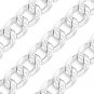 Cuban Curb 8mm Link Solid 925 Italy Sterling Silver Men's Italian Chain Necklace