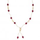 Genuine 6mm Swarovski Crystal Element Beaded Necklace 14k Yellow or White Gold Genuine 6mm Swarovski Crystal Element Beaded Necklace 14k Yellow or White Gold