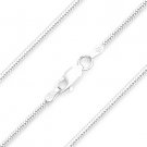 Italy 925 Sterling Silver 1.4mm 8-Sided Snake Link Italian Chain Necklace Italy 925 Sterling Silver 1.4mm 8-Sided Snake Link Italian Chain Necklace