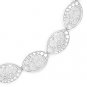 Solid 925 Italy Sterling Silver Diamond-Cut Link Chain Italian Filigree Bracelet