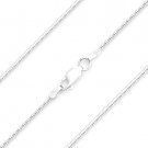 Italy .925 Sterling Silver 0.8mm Thin 8-Sided Snake Link Italian Chain Necklace Italy .925 Sterling Silver 0.8mm Thin 8-Sided Snake Link Italian Chain Necklace