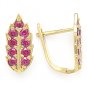 Leaf Charm CZ Crystal Sterling Silver 14k GP Birthstone Leverback Drop Earrings