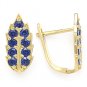 Leaf Charm CZ Crystal Sterling Silver 14k GP Birthstone Leverback Drop Earrings