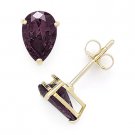 Pear-Shape Cubic Zirconia CZ Faux Alexandrite .925 Sterling Silver Stud Earrings Pear-Shape Cubic Zirconia CZ Faux Alexandrite .925 Sterling Silver Stud Earrings