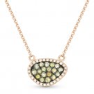 0.37ct Fancy-Color Diamond Pave Pendant & Rolo Necklace in 14k Rose & Black Gold 0.37ct Fancy-Color Diamond Pave Pendant & Rolo Necklace in 14k Rose & Black Gold