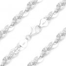 Round Sequin Nugget Serpentine Link .925 Sterling Silver Italian Chain Necklace Round Sequin Nugget Serpentine Link .925 Sterling Silver Italian Chain Necklace