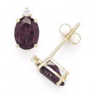 Oval & Round Cut Cubic Zirconia Faux Alexandrite Sterling Silver Stud Earrings Oval & Round Cut Cubic Zirconia Faux Alexandrite Sterling Silver Stud Earrings
